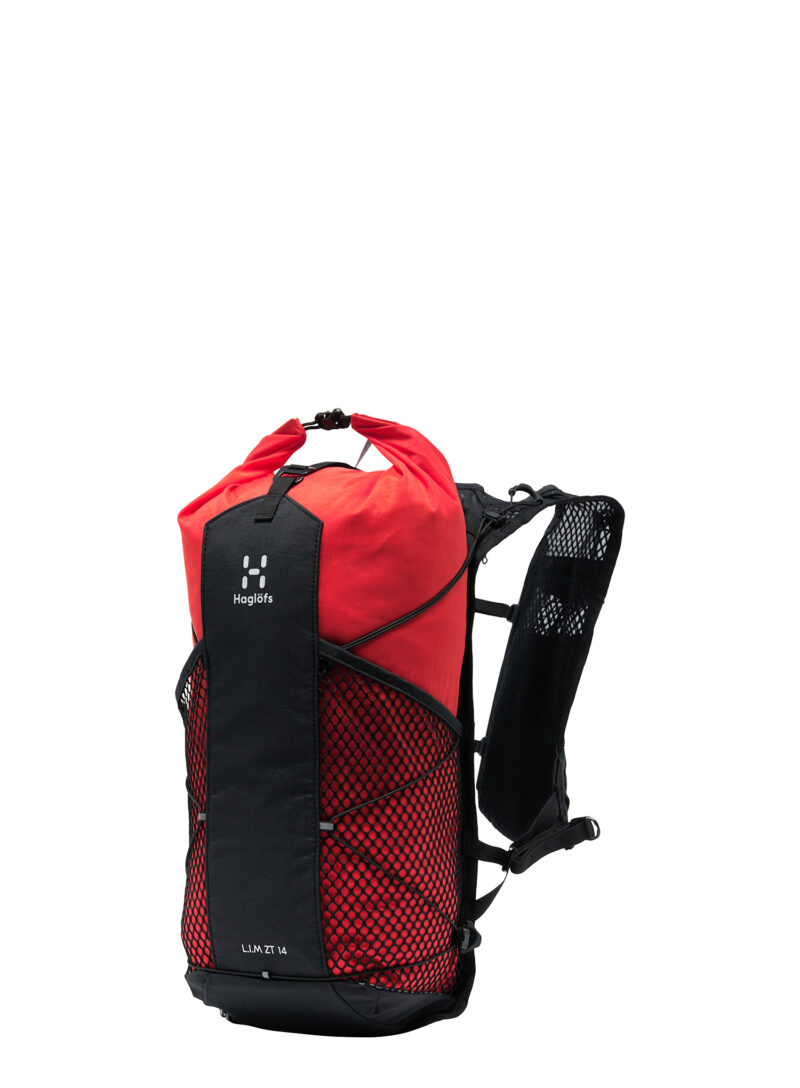 Rucsac drumetie Haglofs L.I.M ZT 14 - true black/zenith red