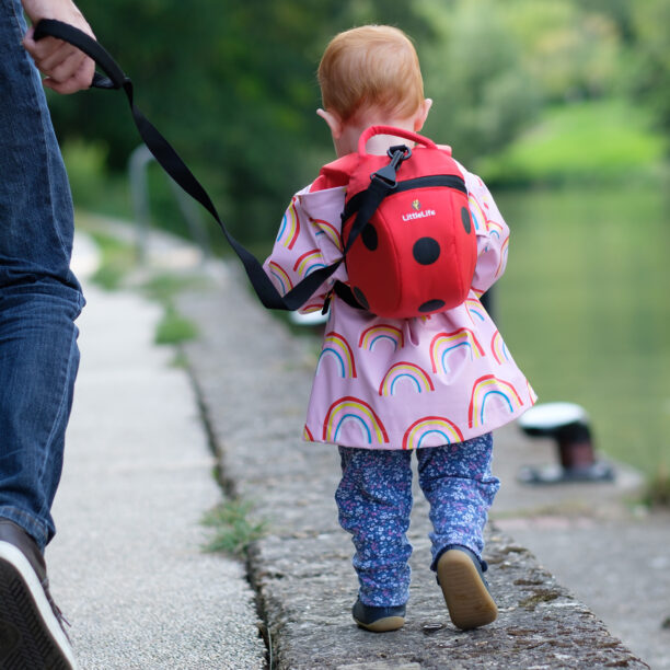 Original Rucsac drumetie copii Littlelife Toddler Backpack - ladybird