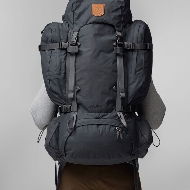 Original Rucsac trekking Fjallraven Kajka 85 - coal black