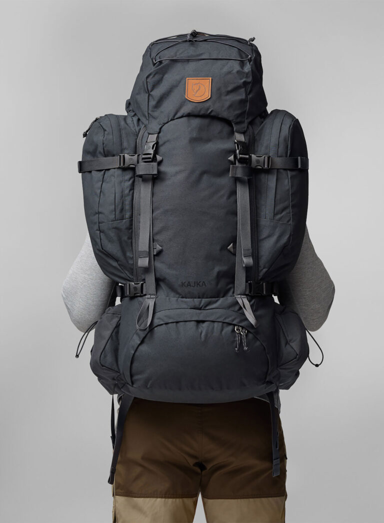 Original Rucsac trekking Fjallraven Kajka 85 - coal black