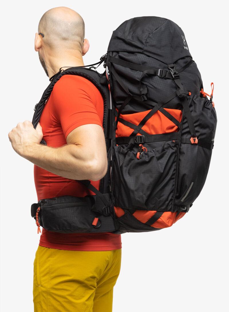 Preţ Rucsac trekking Haglofs L.I.M ZT 55 - true black/zenith red