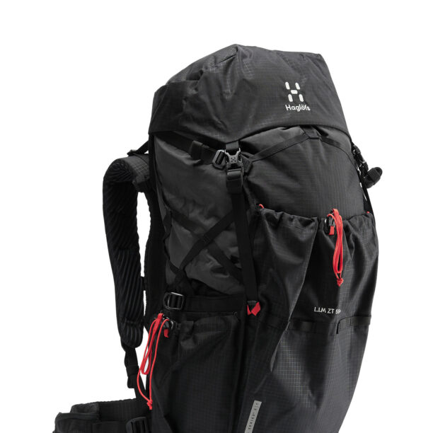 Rucsac trekking Haglofs L.I.M ZT 55 - true black/zenith red