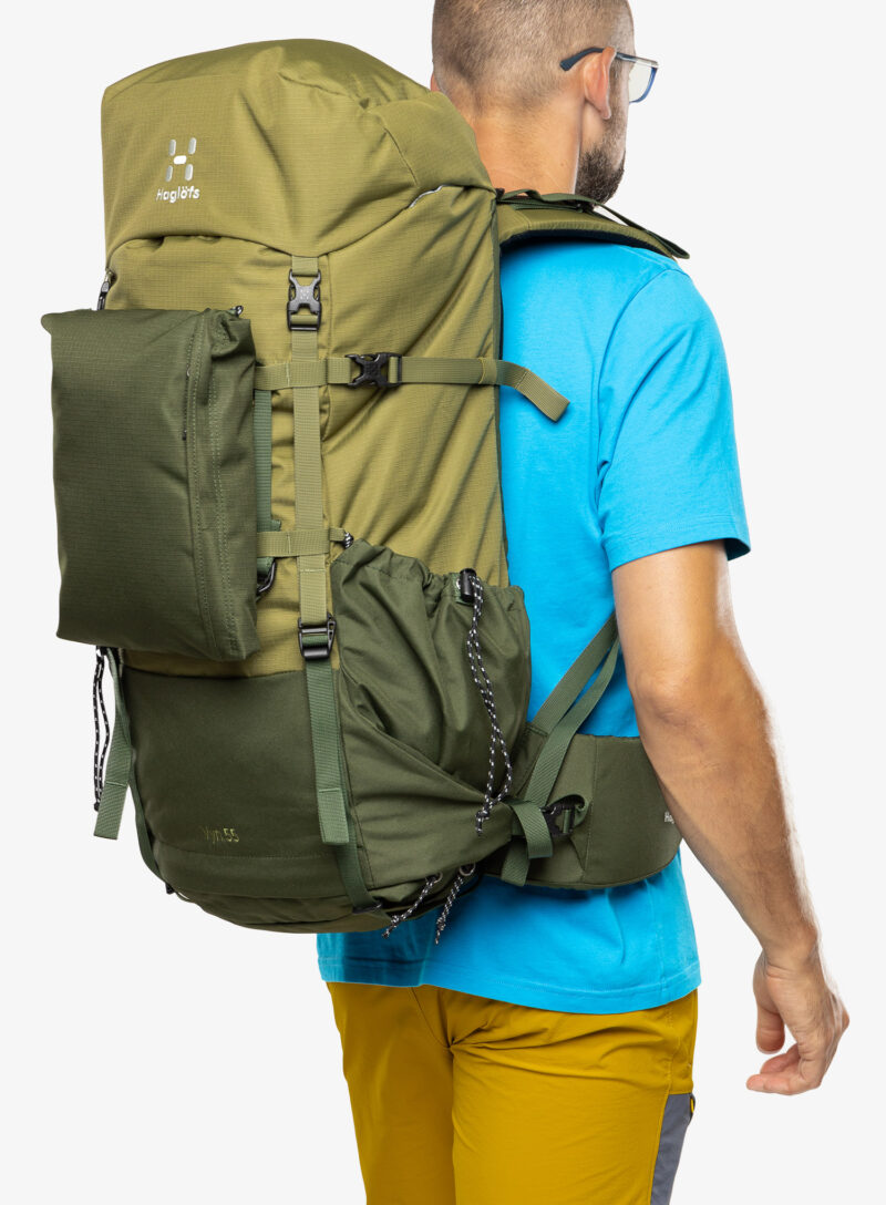 Rucsac trekking Haglofs VYN 55 - seaweed green/olive green preţ