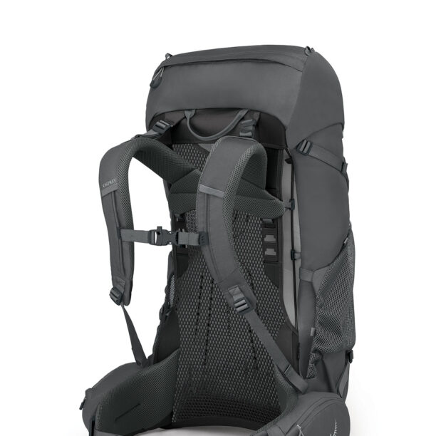 Rucsac trekking Osprey Rook 50 - dark charcoal/silver lining preţ