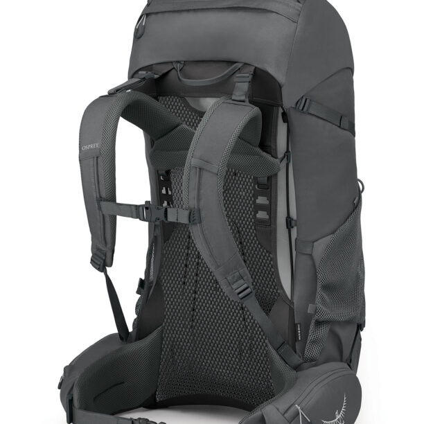 Rucsac trekking Osprey Rook 65 - dark charcoal/silver lining preţ