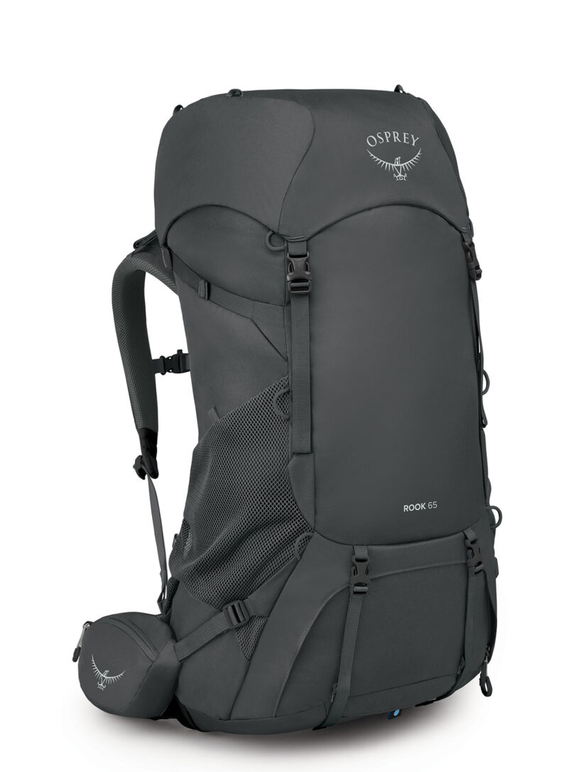 Rucsac trekking Osprey Rook 65 - dark charcoal/silver lining