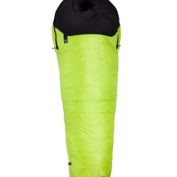 Sac de dormit matlasat Aura BAZ 800 700 cuin (180 cm) - lime/black