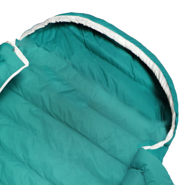 Original Sac de dormit matlasat Gruezi Bag Biopod DownWool Extreme Light (175 cm) - viridian green