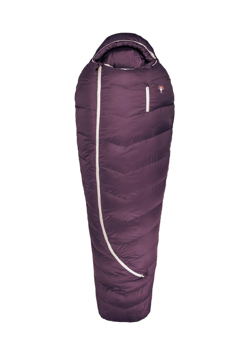 Sac de dormit matlasat Gruezi Bag Biopod DownWool Subzero (175 cm) - berry