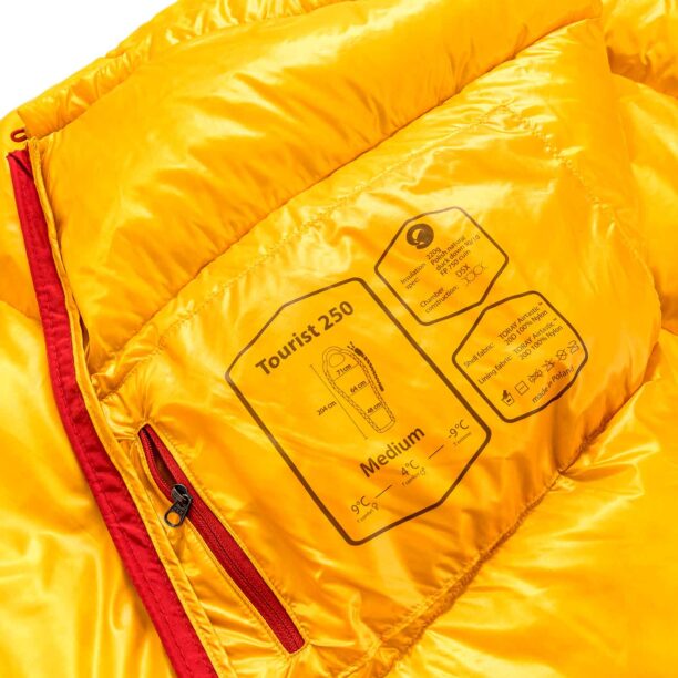 Cumpăra Sac de dormit matlasat Małachowski Tourist 250 XL LZ - yellow