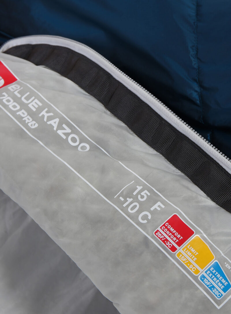 Original Sac de dormit matlasat The North Face Blue Kazoo Eco (183 cm) - banff blue/tin grey