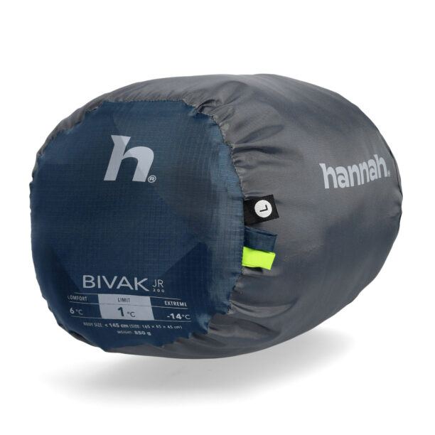 Original Sac de dormit pentru copii Hannah Bivak Jr 200 (140 cm) - midnight navy/lime green II