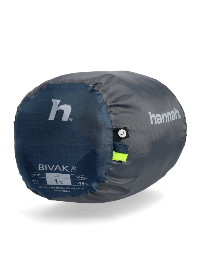 Original Sac de dormit pentru copii Hannah Bivak Jr 200 (140 cm) - midnight navy/lime green II