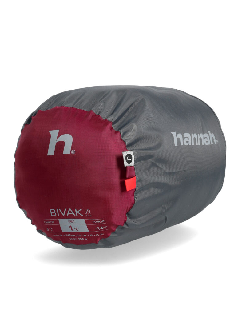 Original Sac de dormit pentru copii Hannah Bivak Jr 200 (140 cm) - rhododendron/poppy red II