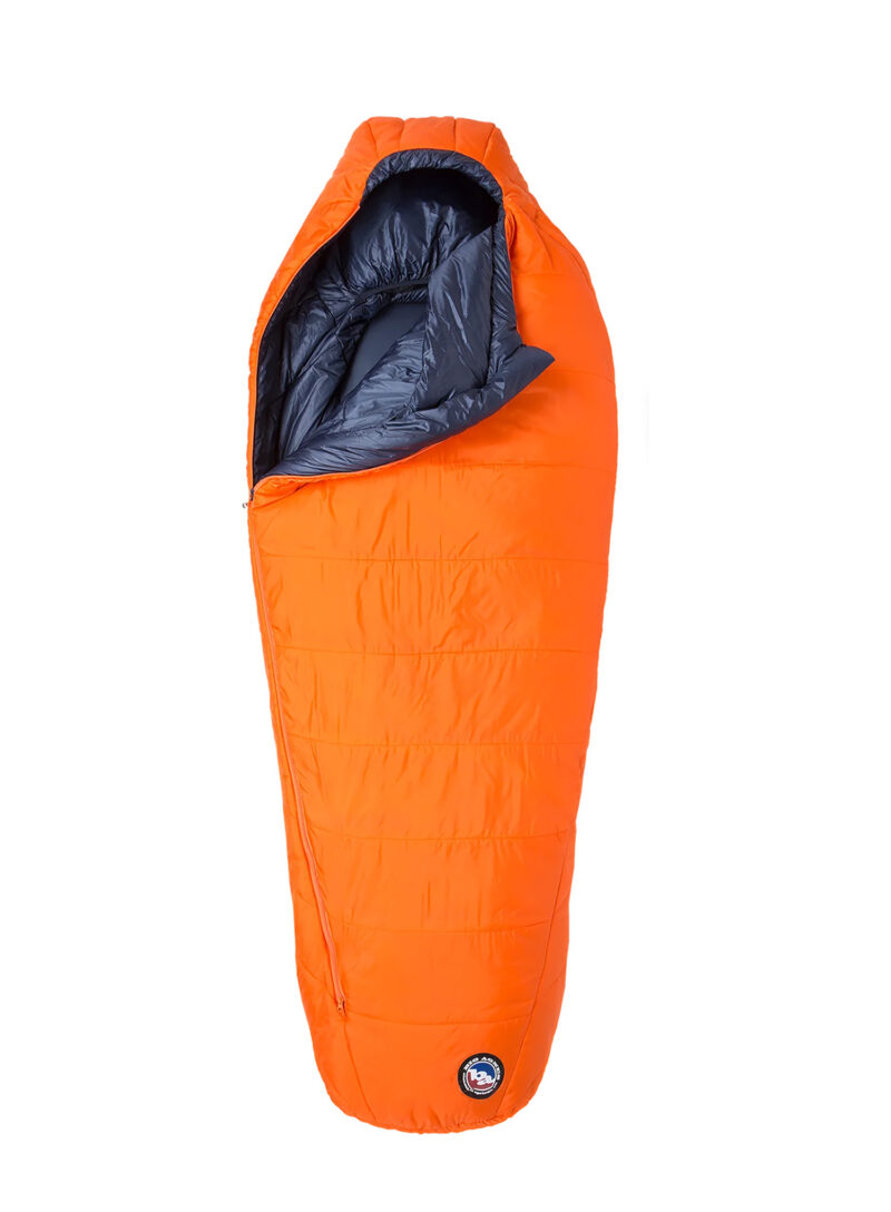 Sac de dormit sintetic Big Agnes Lost Dog 15 (183 cm) Regular Left - orange/navy preţ