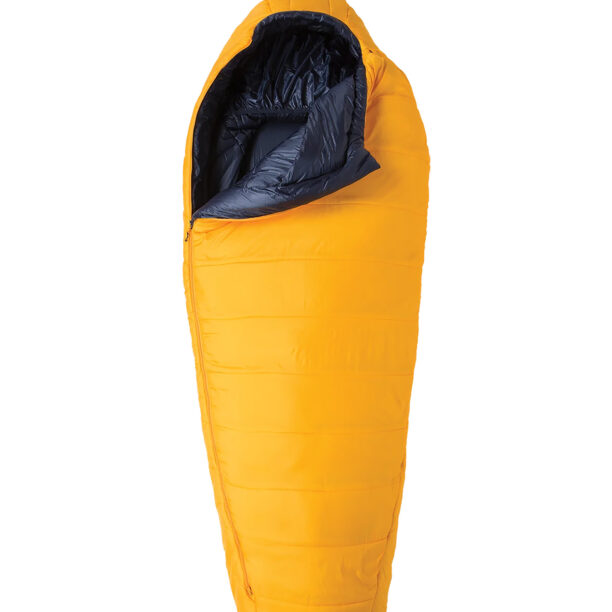 Sac de dormit sintetic Big Agnes Lost Dog 30 (183 cm) Regular Left - yellow/navy preţ