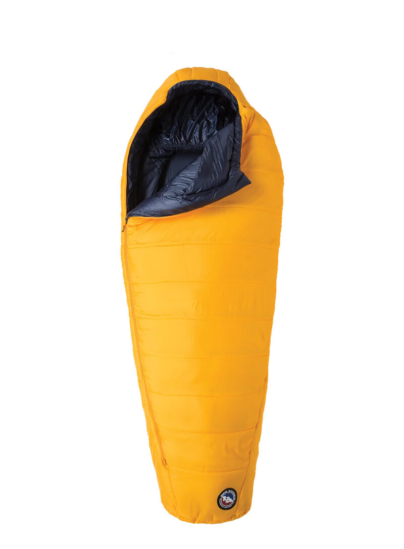 Sac de dormit sintetic Big Agnes Lost Dog 30 (183 cm) Regular Left - yellow/navy preţ