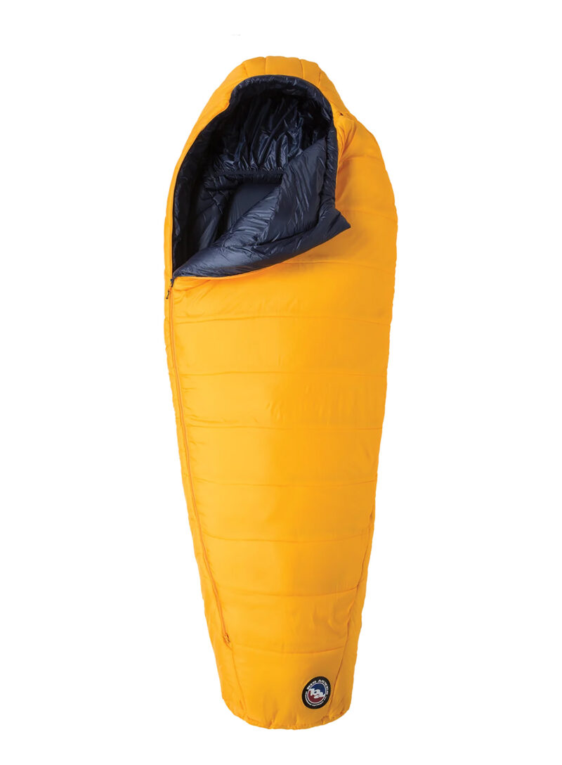 Sac de dormit sintetic Big Agnes Lost Dog 30 (198 cm) Long Left - yellow/navy preţ