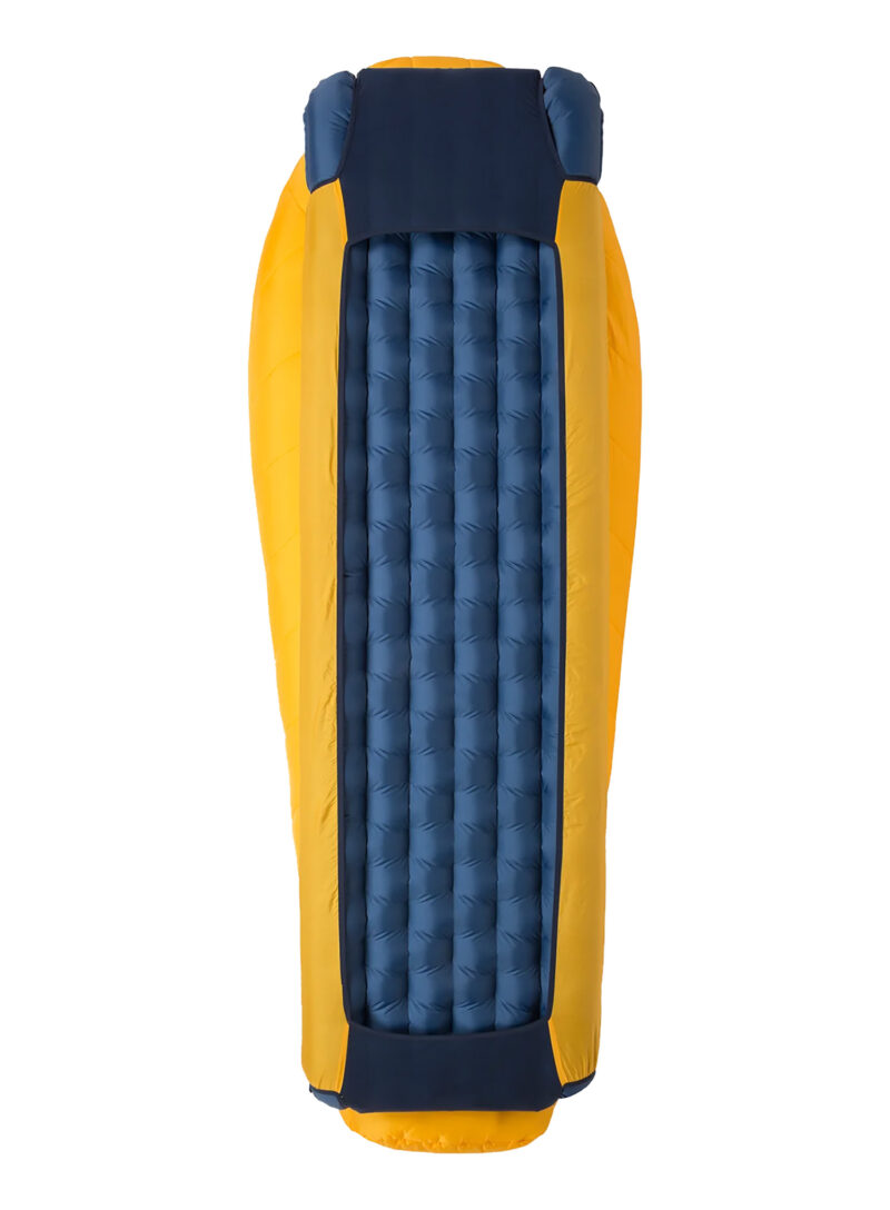 Cumpăra Sac de dormit sintetic Big Agnes Lost Dog 30 (198 cm) Long Left - yellow/navy