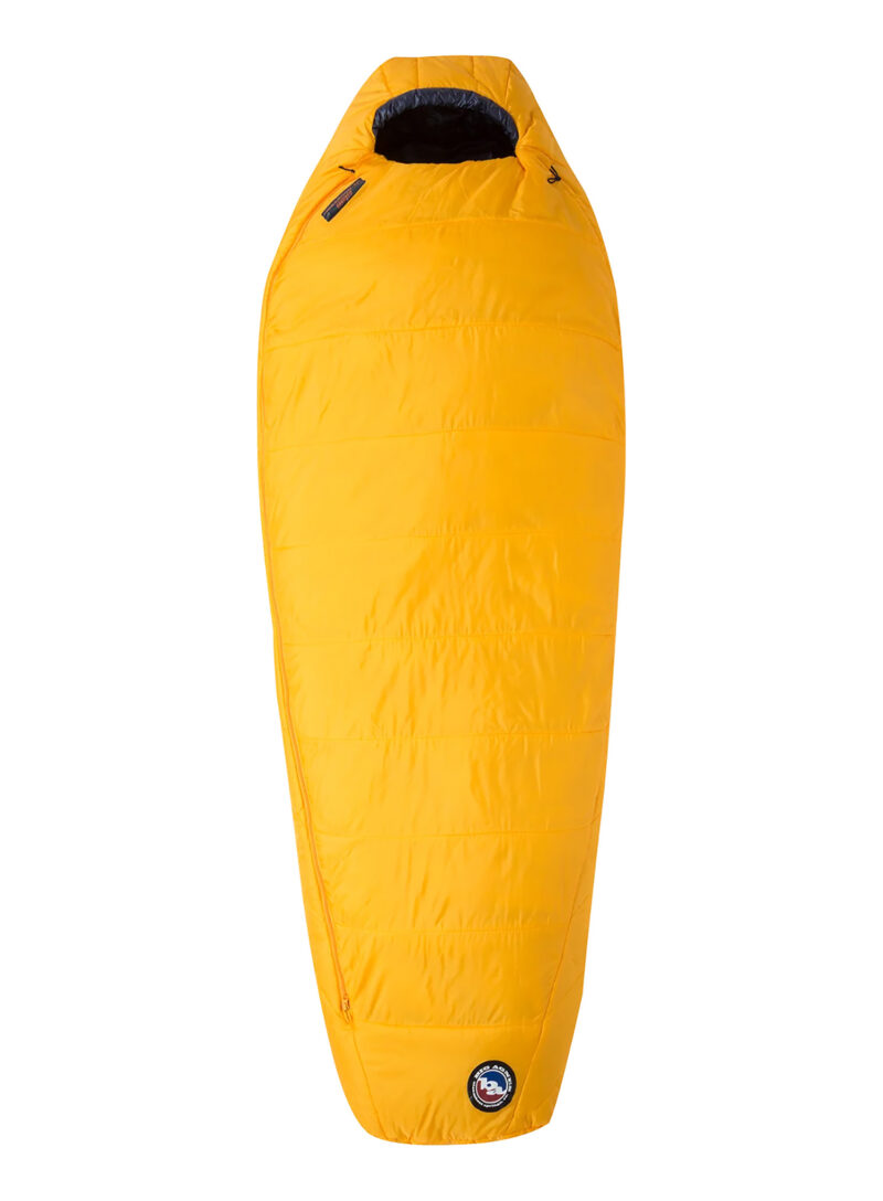 Sac de dormit sintetic Big Agnes Lost Dog 30 (198 cm) Long Left - yellow/navy