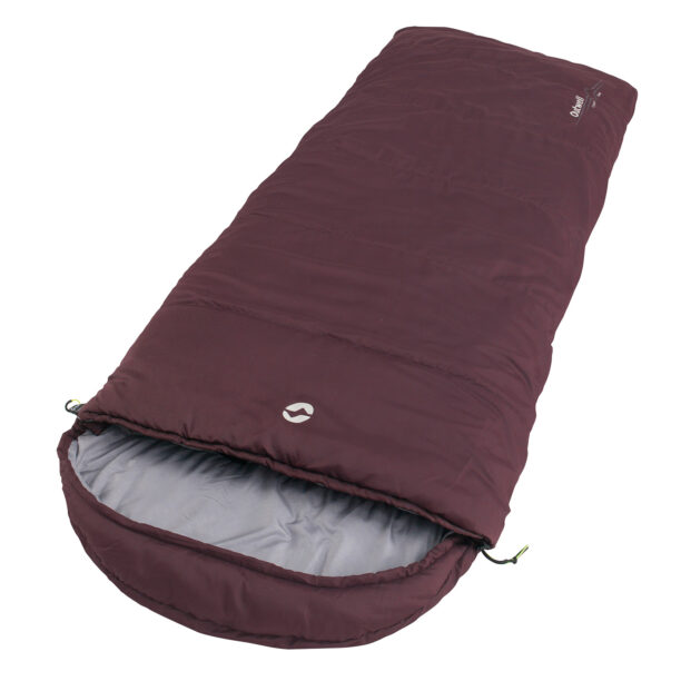 Sac de dormit sintetic Outwell Campion Lux (195 cm) - aubergine