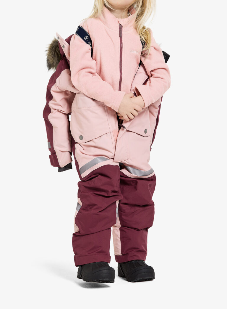 Preţ Salopete pentru fete Didriksons Bjarven Coverall 3 - dusty pink