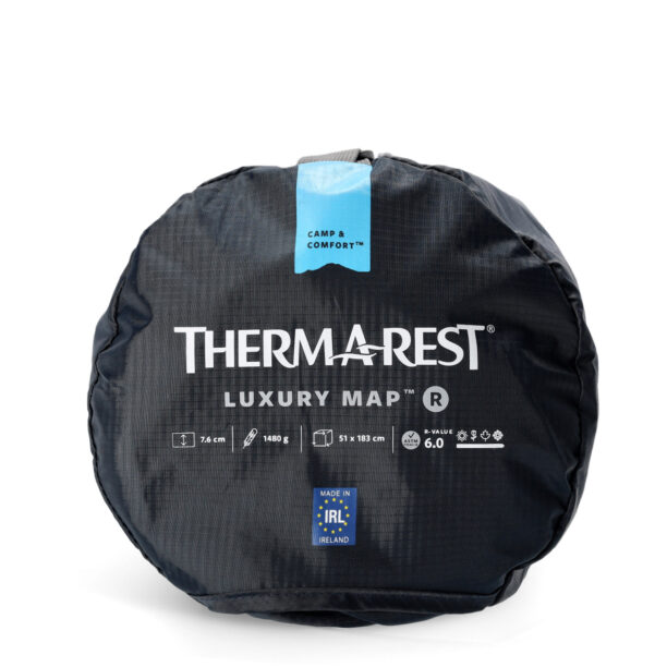 Original Saltea autogonflabila Therm A Rest LuxuryMap Regular - poseidon blue