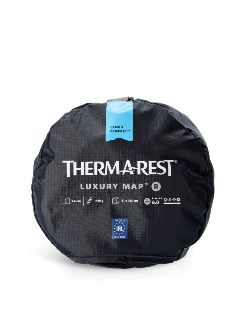 Original Saltea autogonflabila Therm A Rest LuxuryMap Regular - poseidon blue