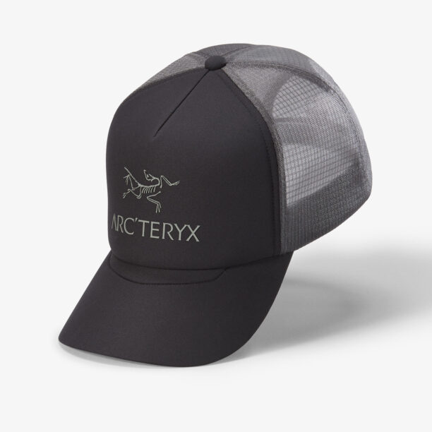 Șapcă Arcteryx Bird Word Trucker Curved Hat - black/graphite