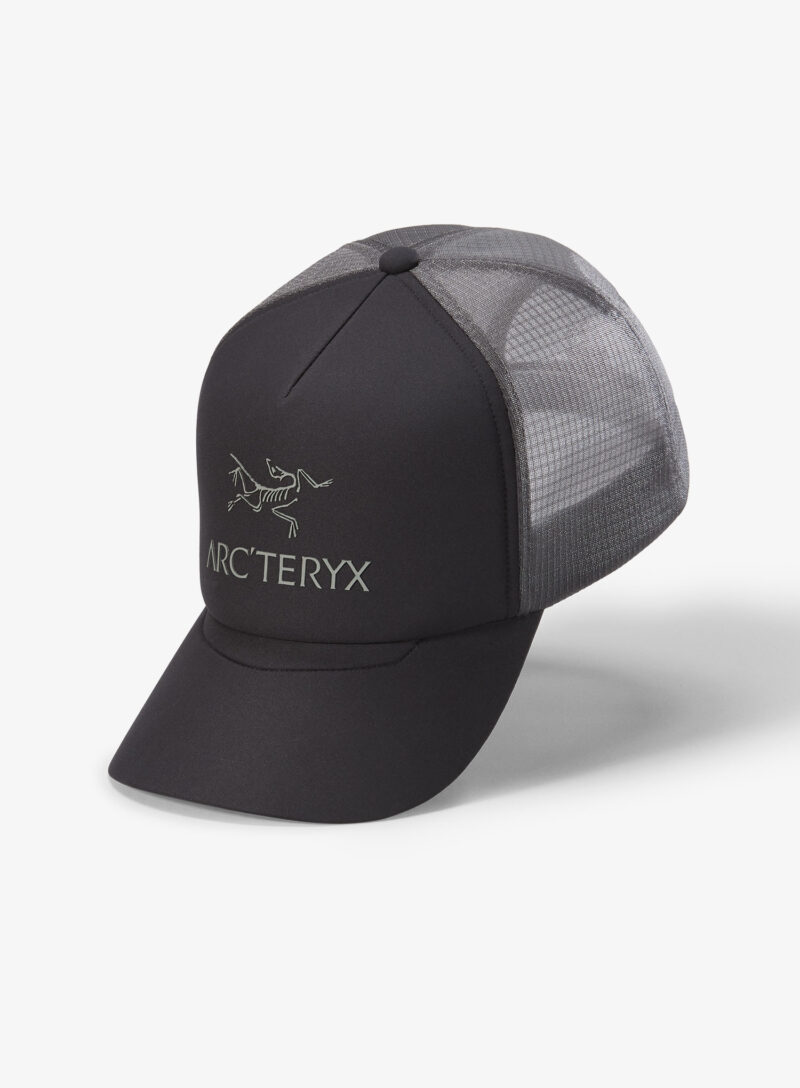 Șapcă Arcteryx Bird Word Trucker Curved Hat - black/graphite