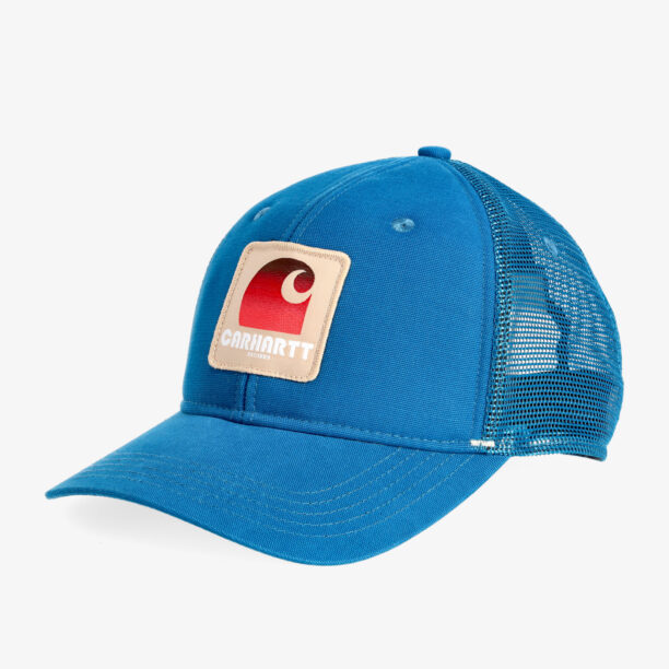 Șapcă Carhartt Canvas Mesh-Back C Patch Cap - deep lagoon