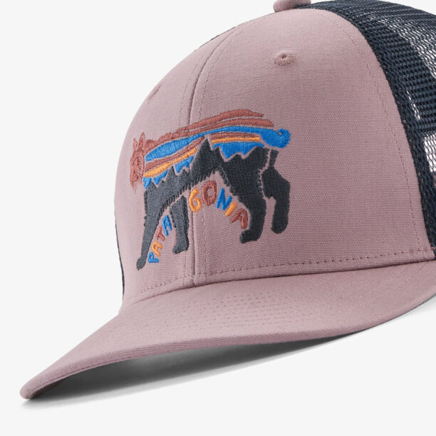 Șapcă pentru copii Patagonia Trucker Hat - fitz roy lynx stormy mauve preţ