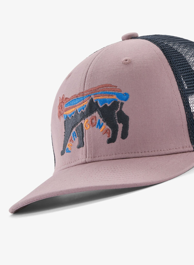 Șapcă pentru copii Patagonia Trucker Hat - fitz roy lynx stormy mauve preţ