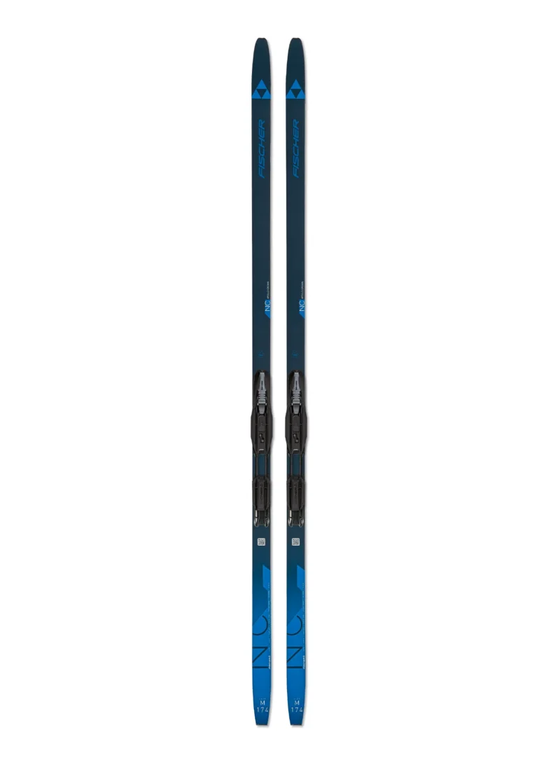 Schiuri de fond Fischer Apollo EF + legături Nordic Tour Step-In IFP - black/grey