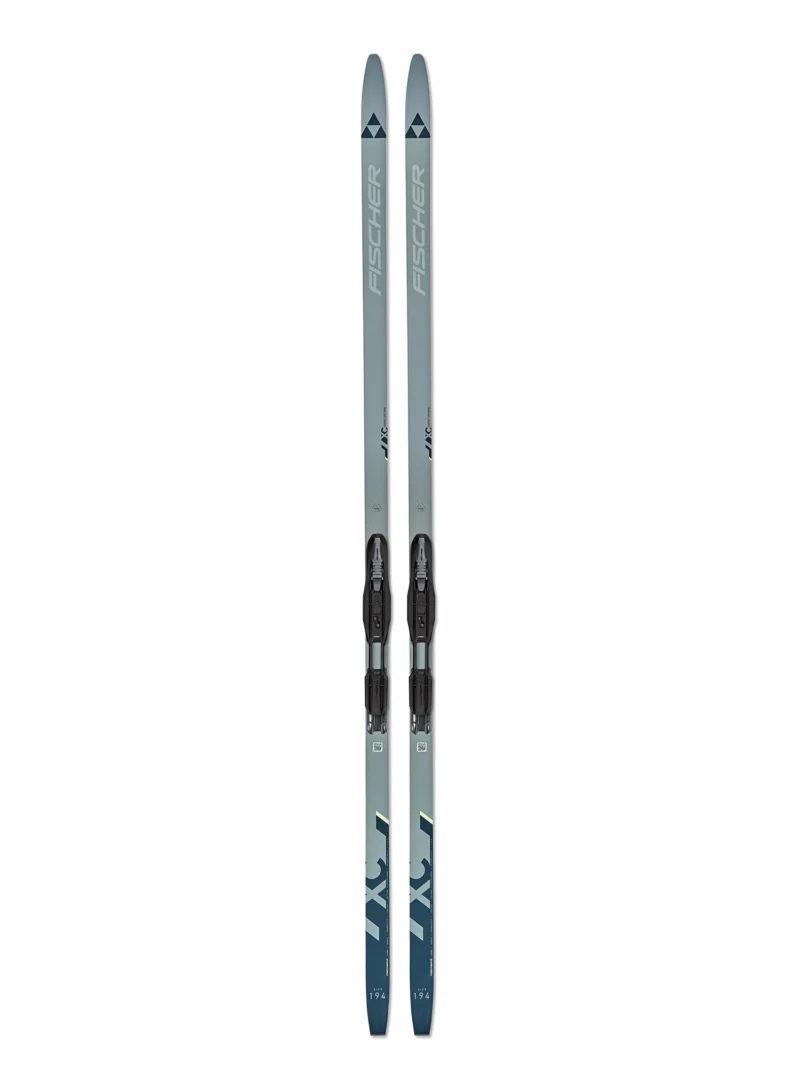 Schiuri de fond Fischer Fibre Crown EF + legături Nordic Tour Step-In IFP - black/grey