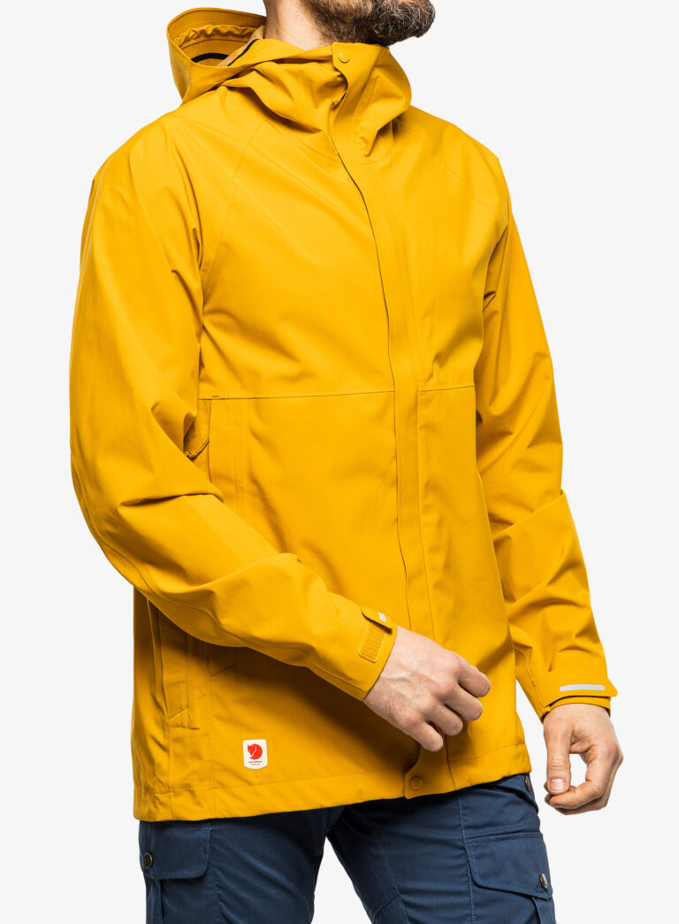 Cumpăra Scurta de ploaie Fjallraven HC Hydratic Trail Jacket - mustard yellow