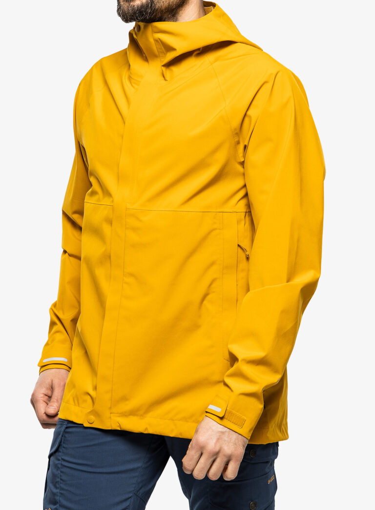 Scurta de ploaie Fjallraven HC Hydratic Trail Jacket - mustard yellow