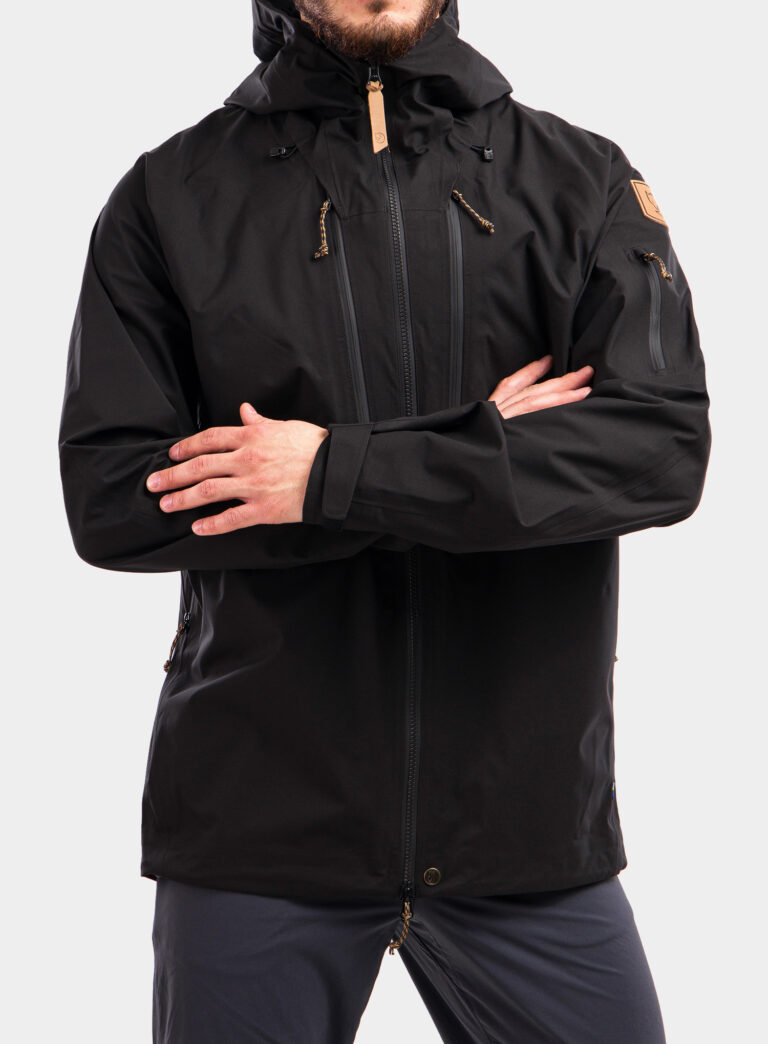 Scurta de ploaie Fjallraven Keb Eco-Shell Jacket - black