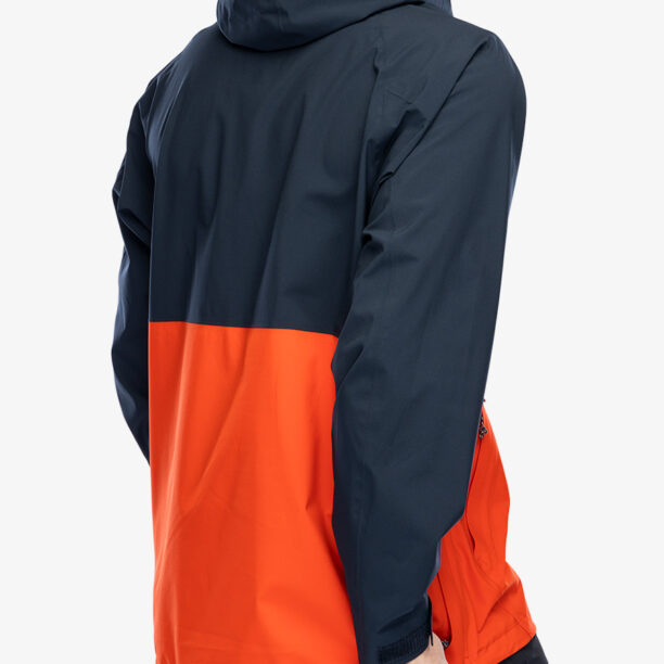 Scurta de ploaie Fjallraven Vardag Hydratic Anorak - dark navy/flame orange preţ