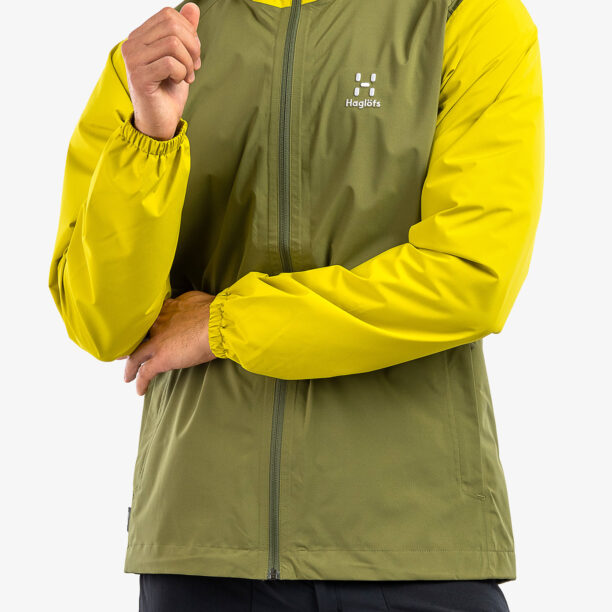 Cumpăra Scurta de ploaie Haglofs Buteo Jacket - olive green/aurora