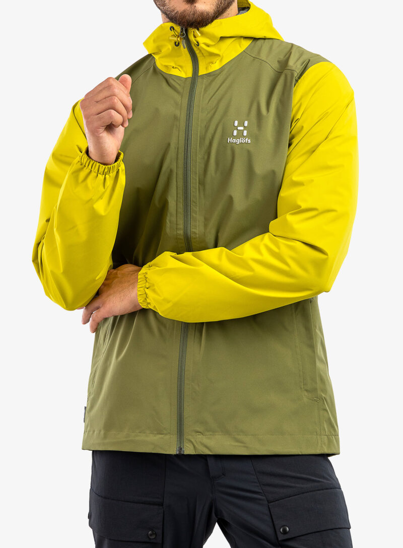 Cumpăra Scurta de ploaie Haglofs Buteo Jacket - olive green/aurora