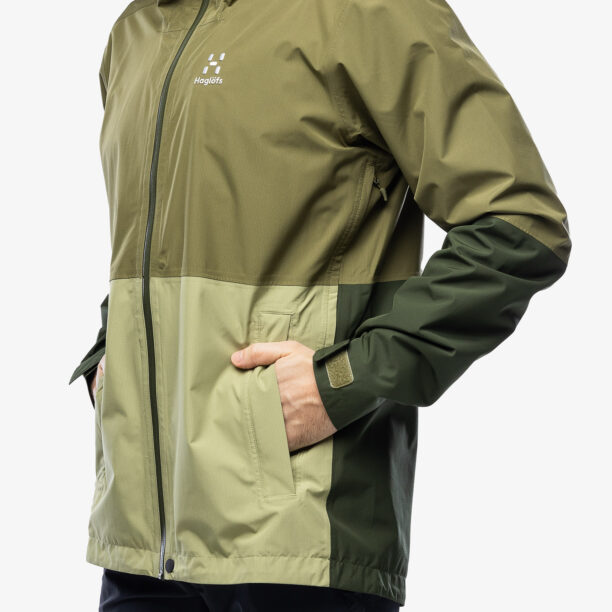 Cumpăra Scurta de ploaie Haglofs Finch Proof Jacket - olive green/seaweed green