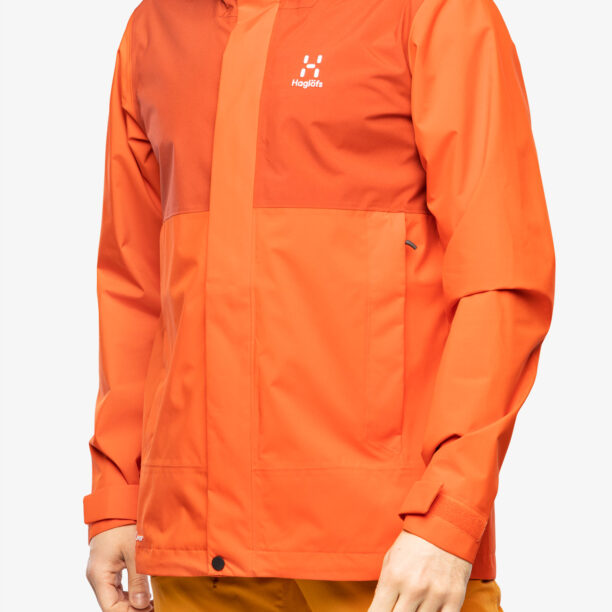 Scurta de ploaie Haglofs Koyal Proof Jacket - habanero/corrosion