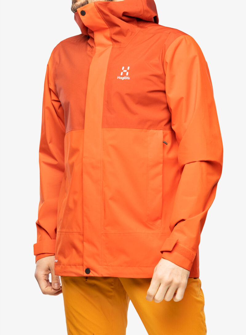 Scurta de ploaie Haglofs Koyal Proof Jacket - habanero/corrosion