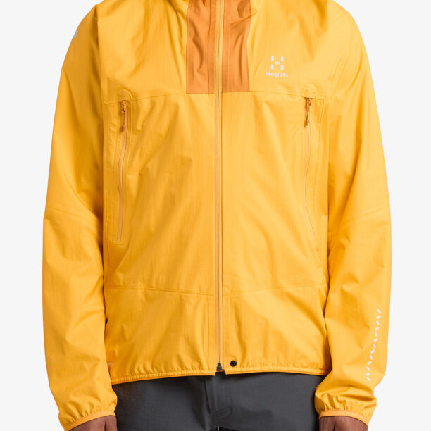 Scurta de ploaie Haglofs L.I.M Proof Jacket - sunny yellow/desert yellow