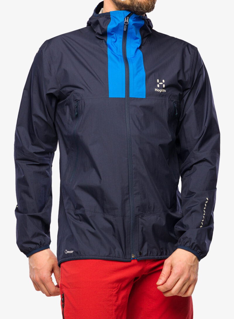 Cumpăra Scurta de ploaie Haglofs L.I.M Proof Jacket - tarn blue/nordic blue