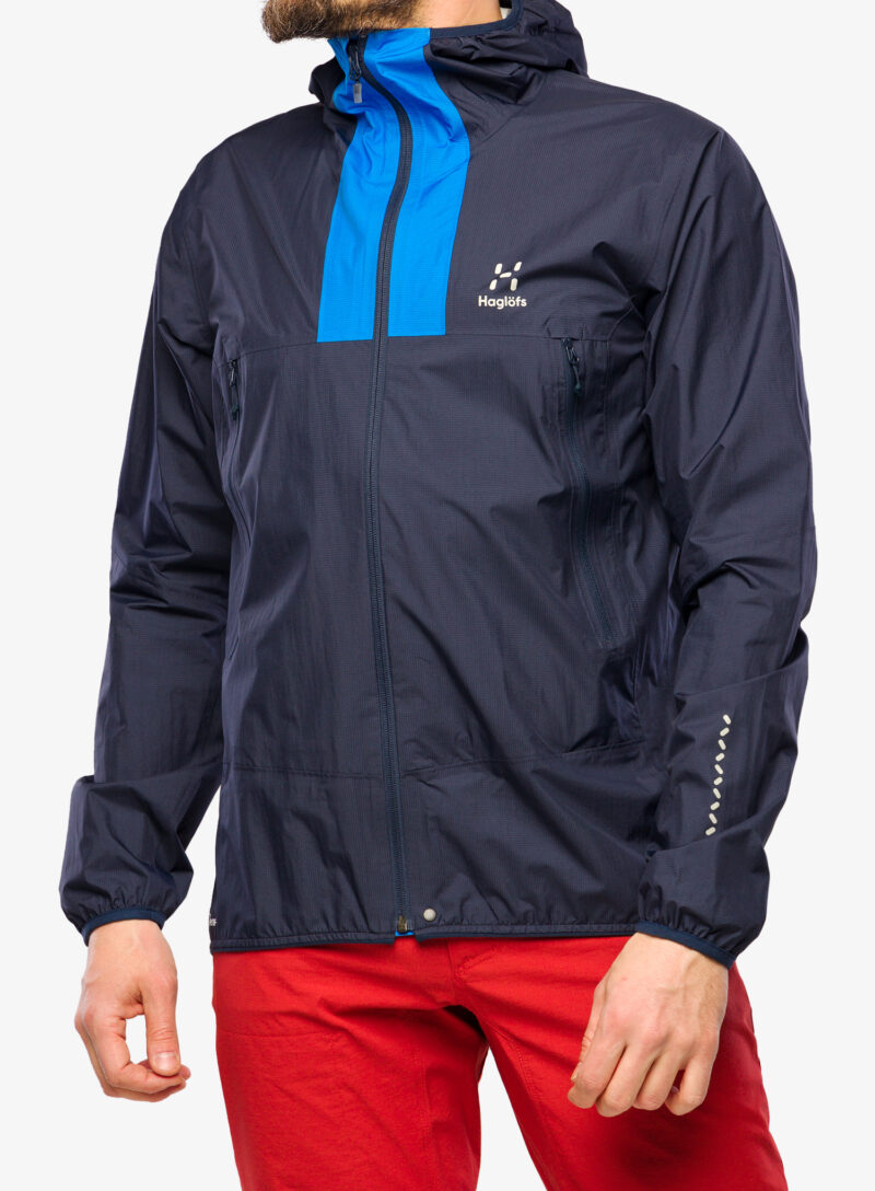 Scurta de ploaie Haglofs L.I.M Proof Jacket - tarn blue/nordic blue