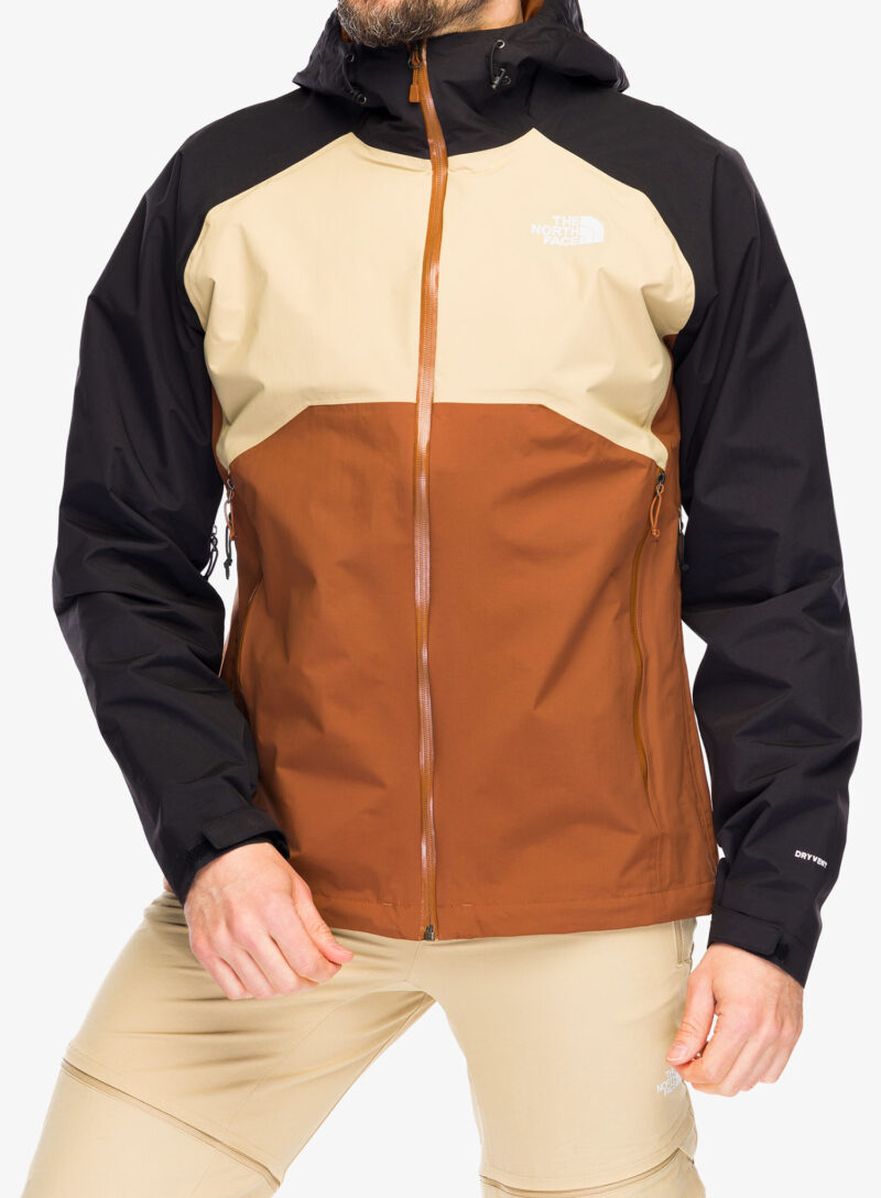 Scurta de ploaie The North Face Stratos Jacket - brown khaki/black