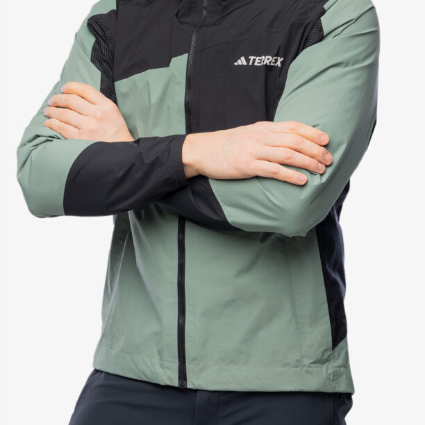 Cumpăra Scurta de ploaie adidas TERREX Xperior Hybrid RAIN.RDY Jacket - silver green/black