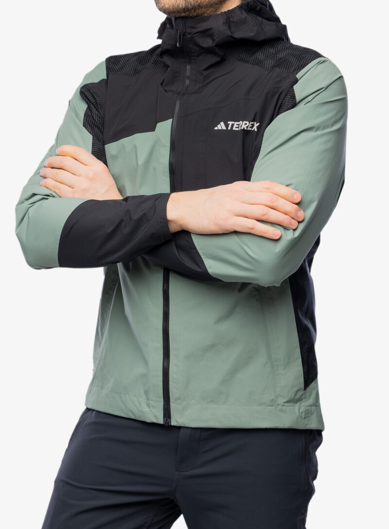 Cumpăra Scurta de ploaie adidas TERREX Xperior Hybrid RAIN.RDY Jacket - silver green/black